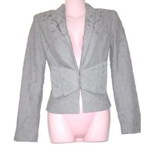 nwt h&m bow lace retro jacket blazer size 6 small